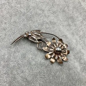 1950’s silver vermeil brooch