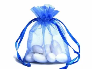 4x6 Periwinkle Sheer Organza Bags -10 pcs