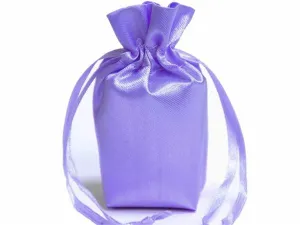 6x9 Lavender Elegant Satin Bags - 12 pcs