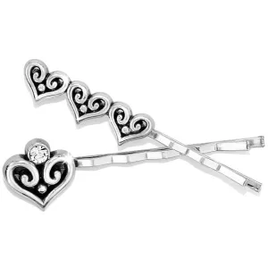 Alcazar Heart Bobby Pin Set