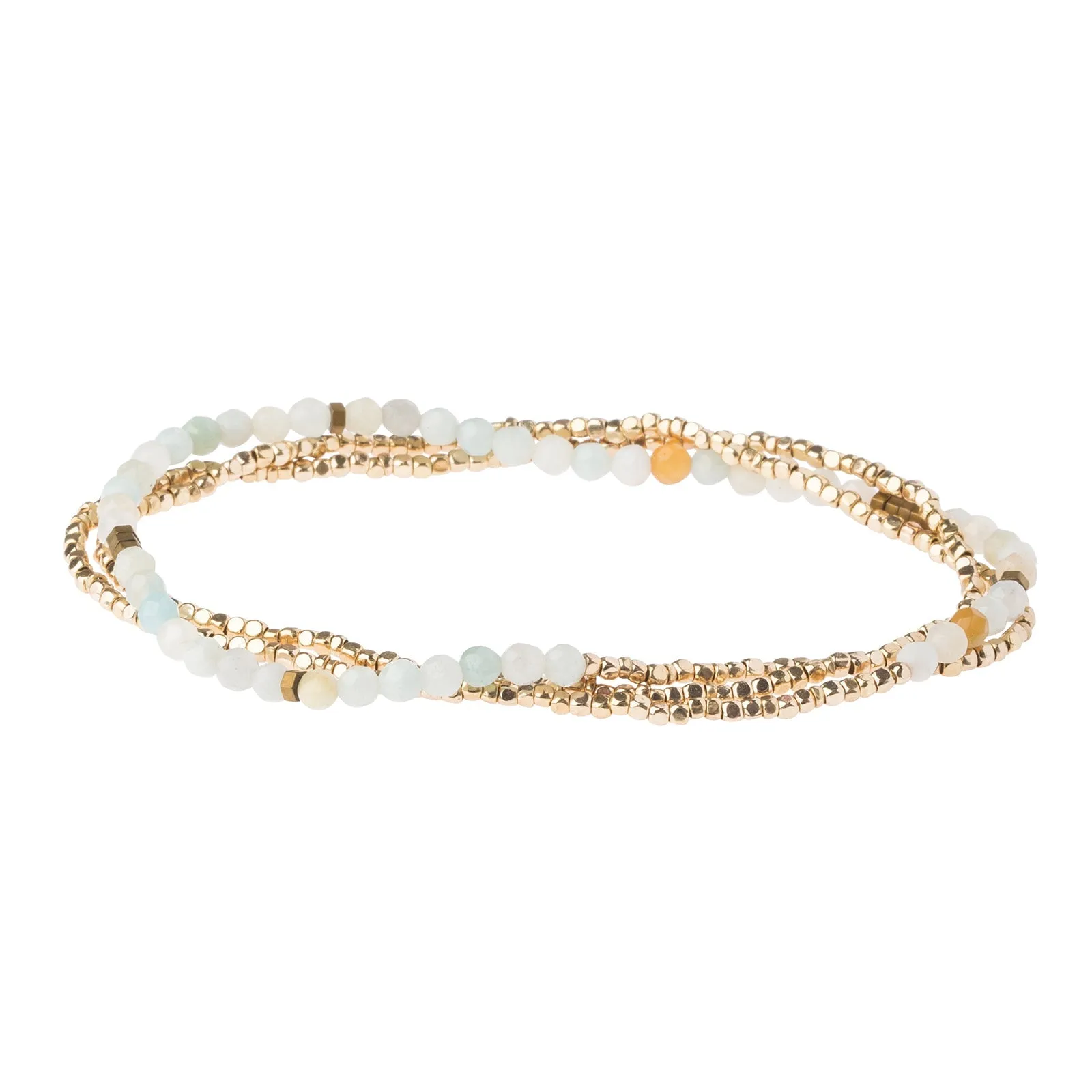 Amazonite Gold Delicate Wrap