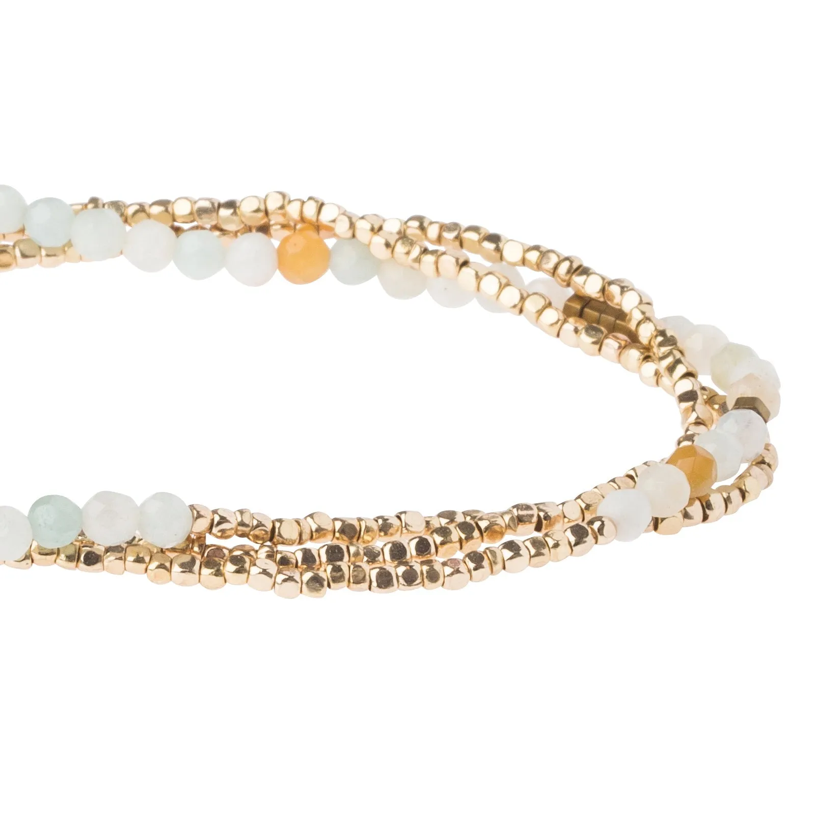 Amazonite Gold Delicate Wrap