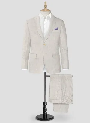 Barn Beige Linen Boys Suit