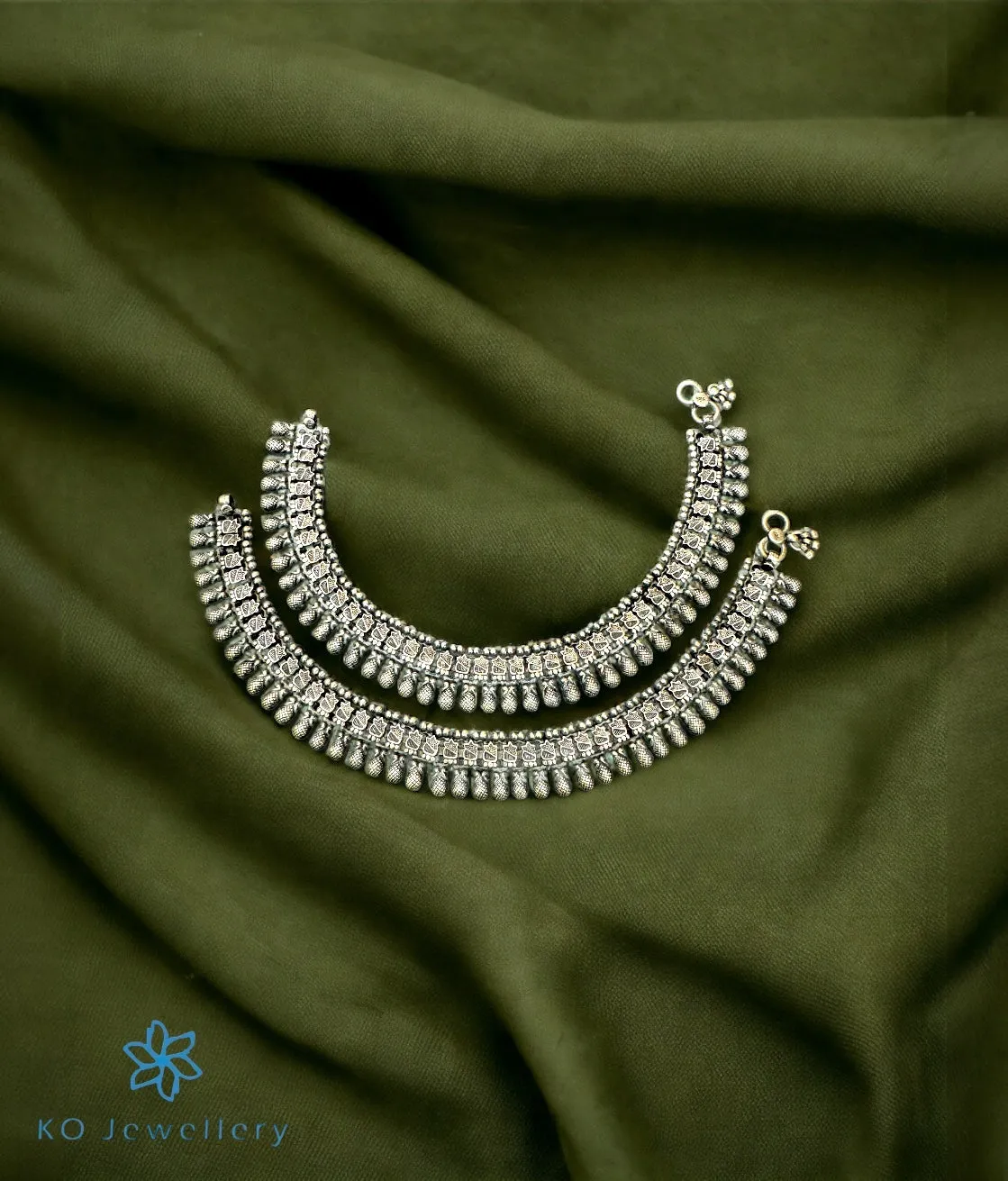 (Copy) The Anam Plain Silver Bridal Anklets