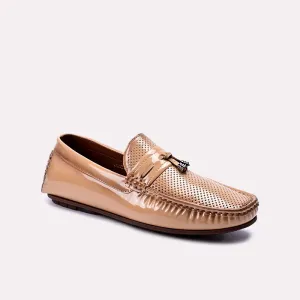 Crispin Mustard Perforated Tassel Loafers 0130860