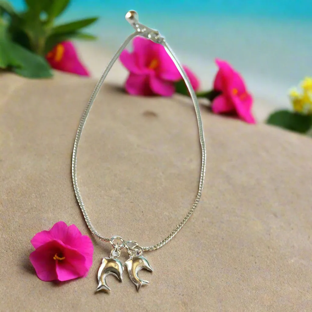 Dancing Dolphins Anklet - VANK120