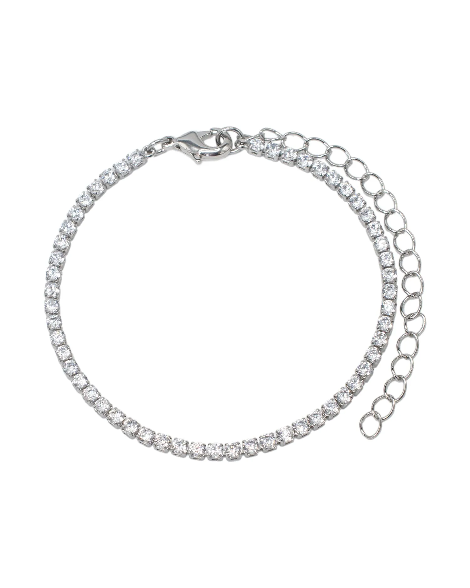 Delicate CZ Round Bracelet