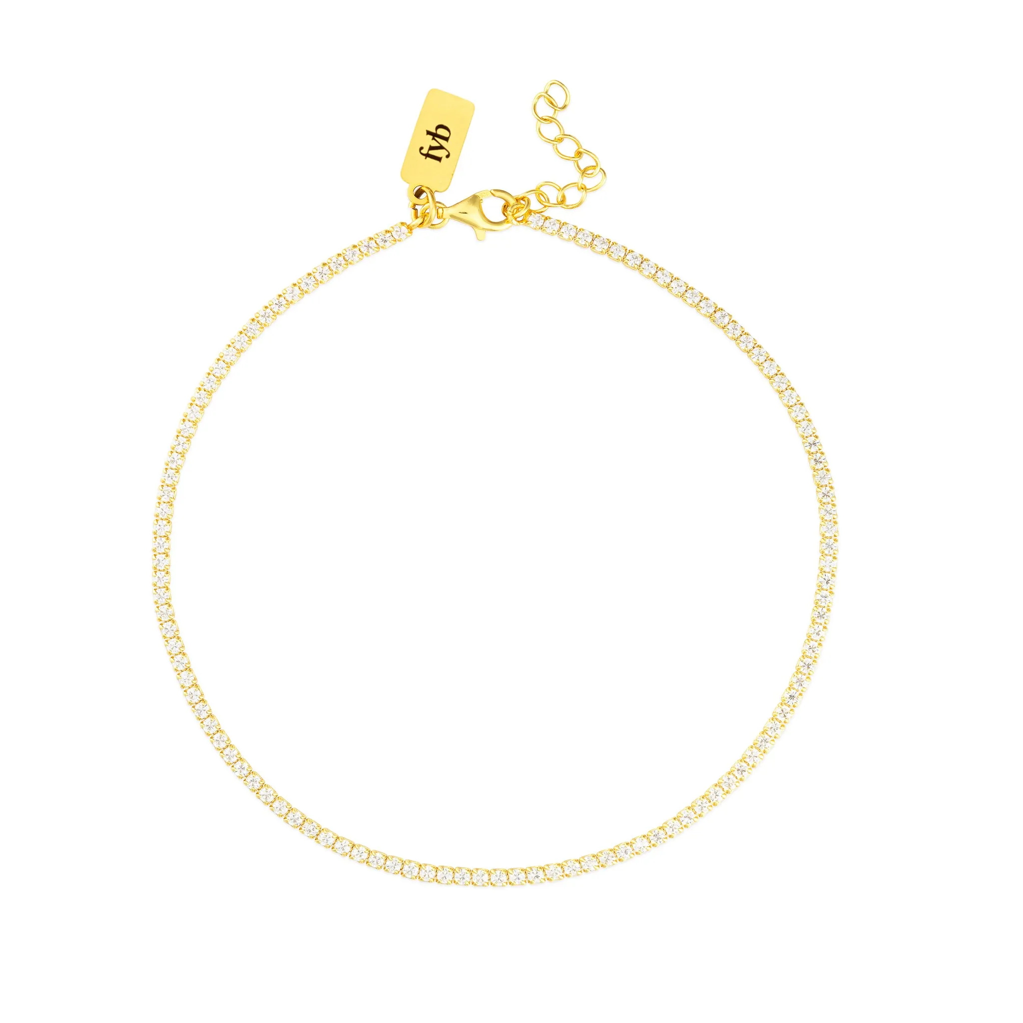 DIANA TENNIS ANKLET GOLD