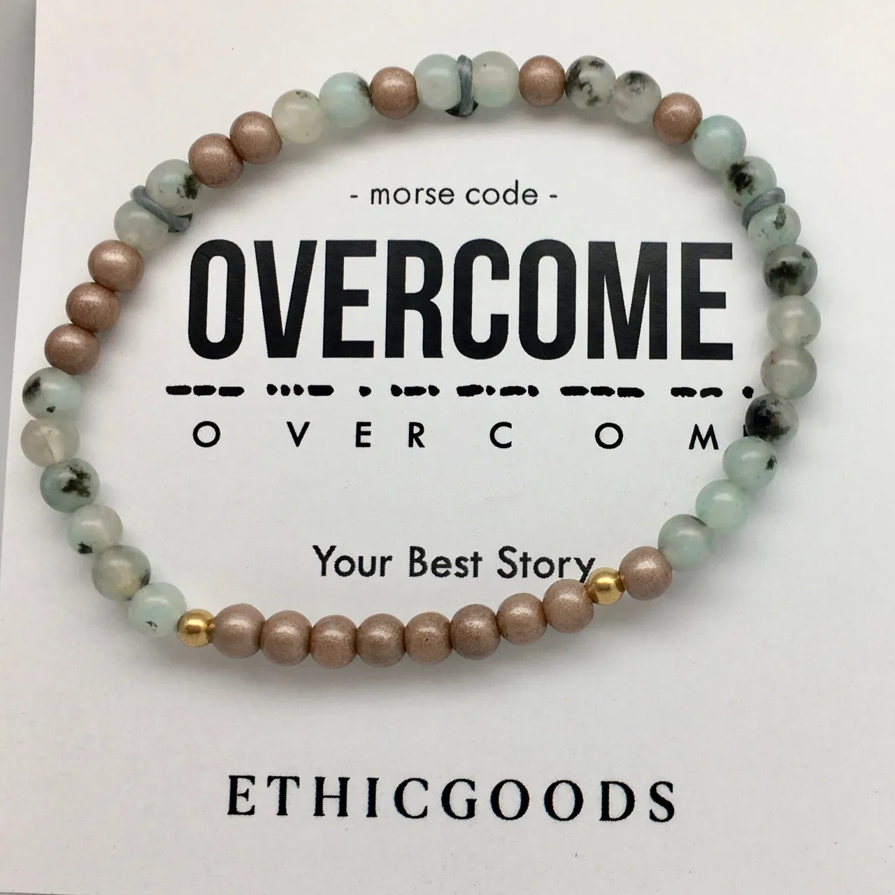 Ethic Goods Morse Code Affirmation Bead Bracelets