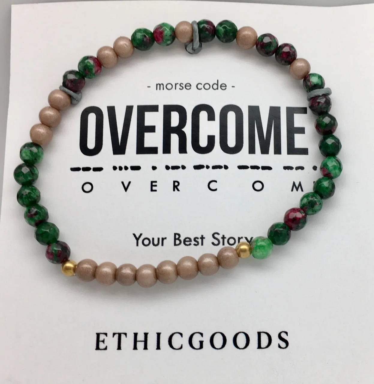 Ethic Goods Morse Code Affirmation Bead Bracelets