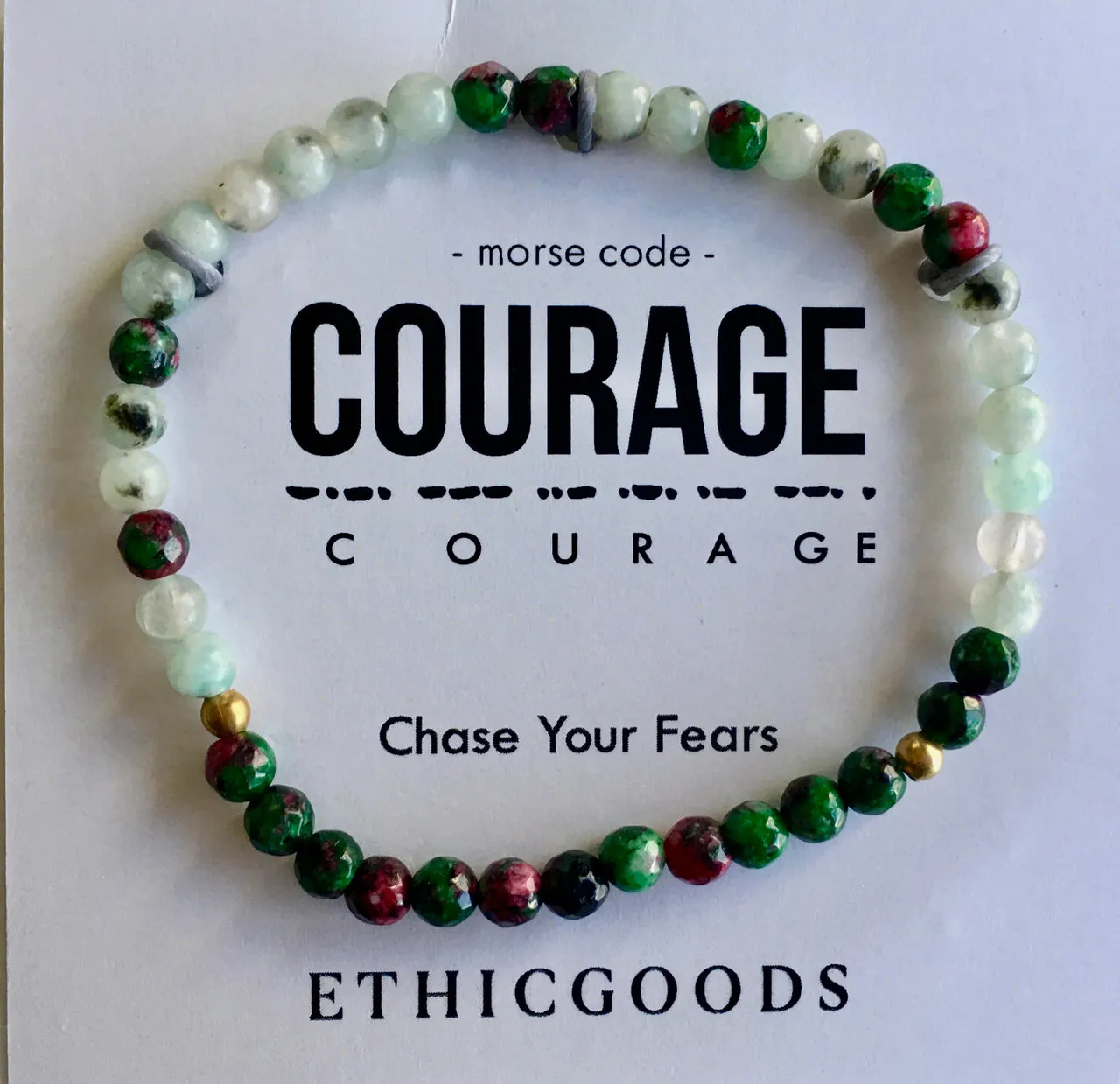 Ethic Goods Morse Code Affirmation Bead Bracelets