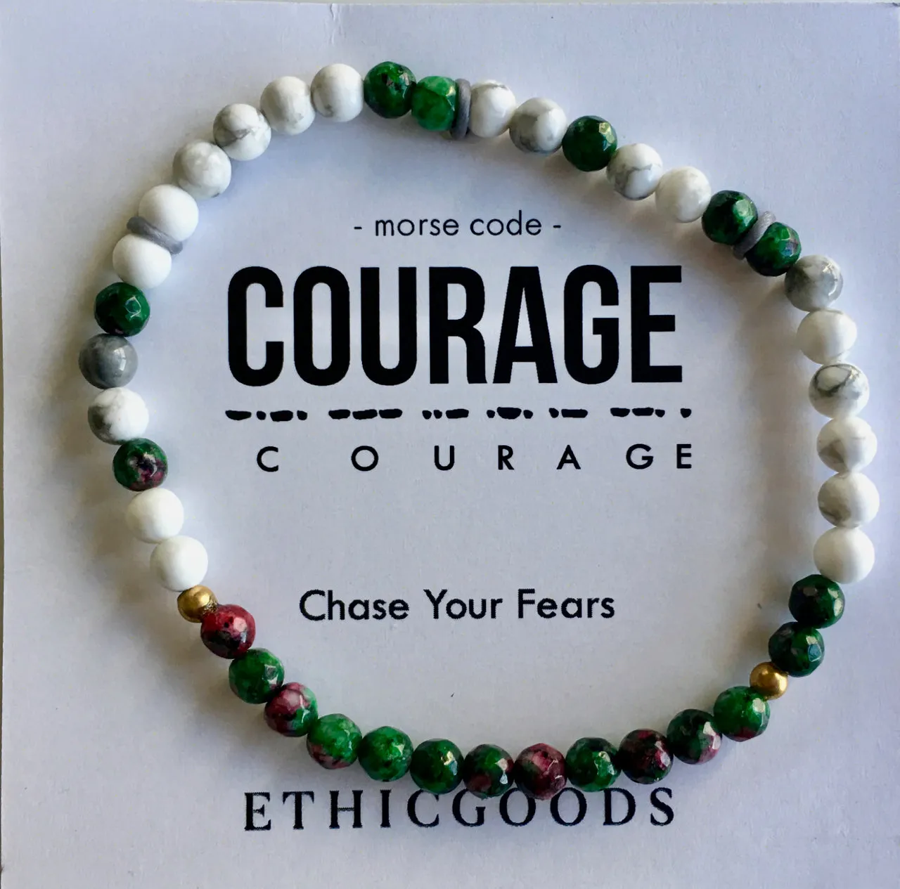 Ethic Goods Morse Code Affirmation Bead Bracelets