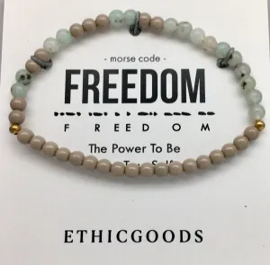 Ethic Goods Morse Code Affirmation Bead Bracelets