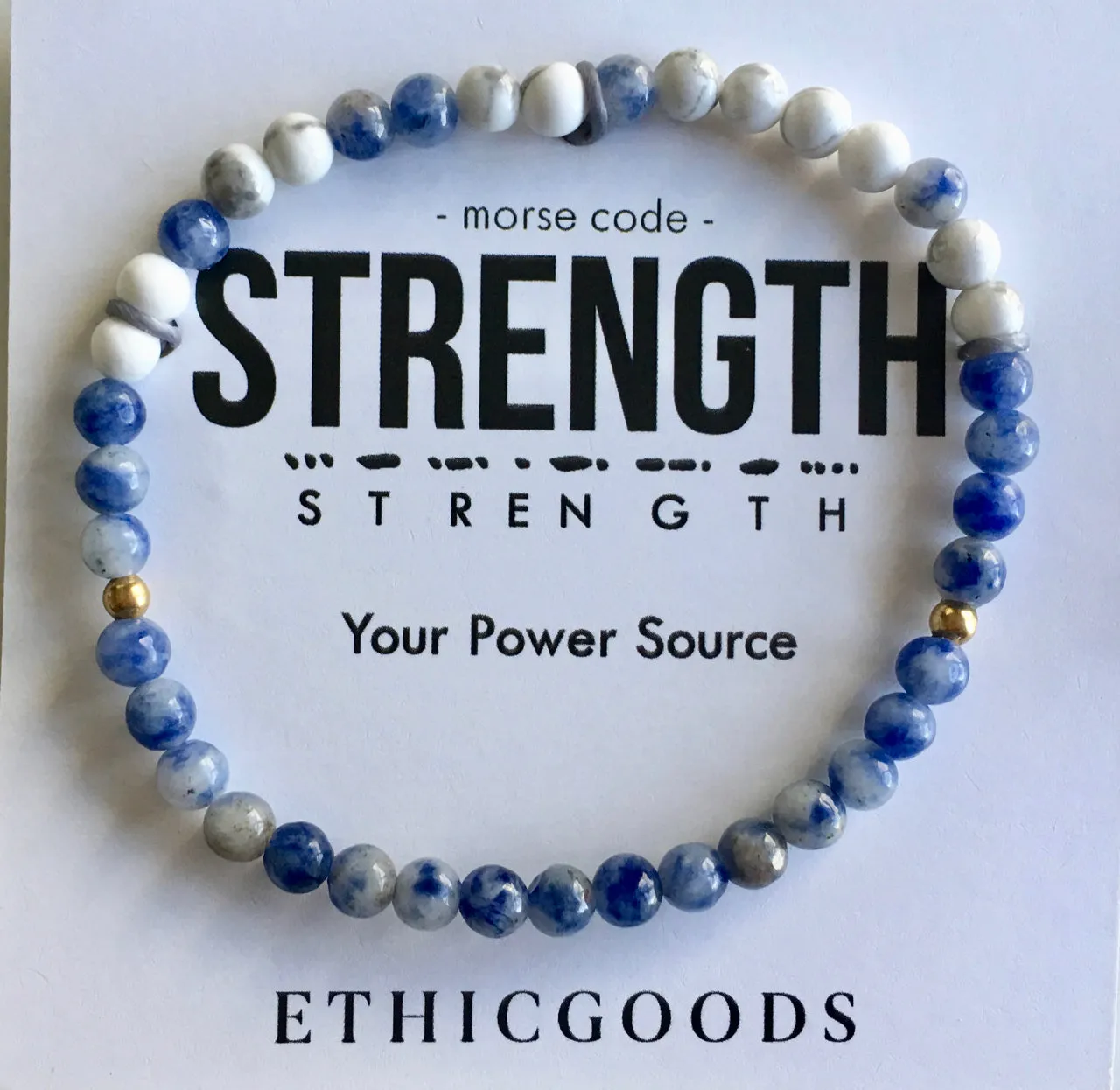 Ethic Goods Morse Code Affirmation Bead Bracelets