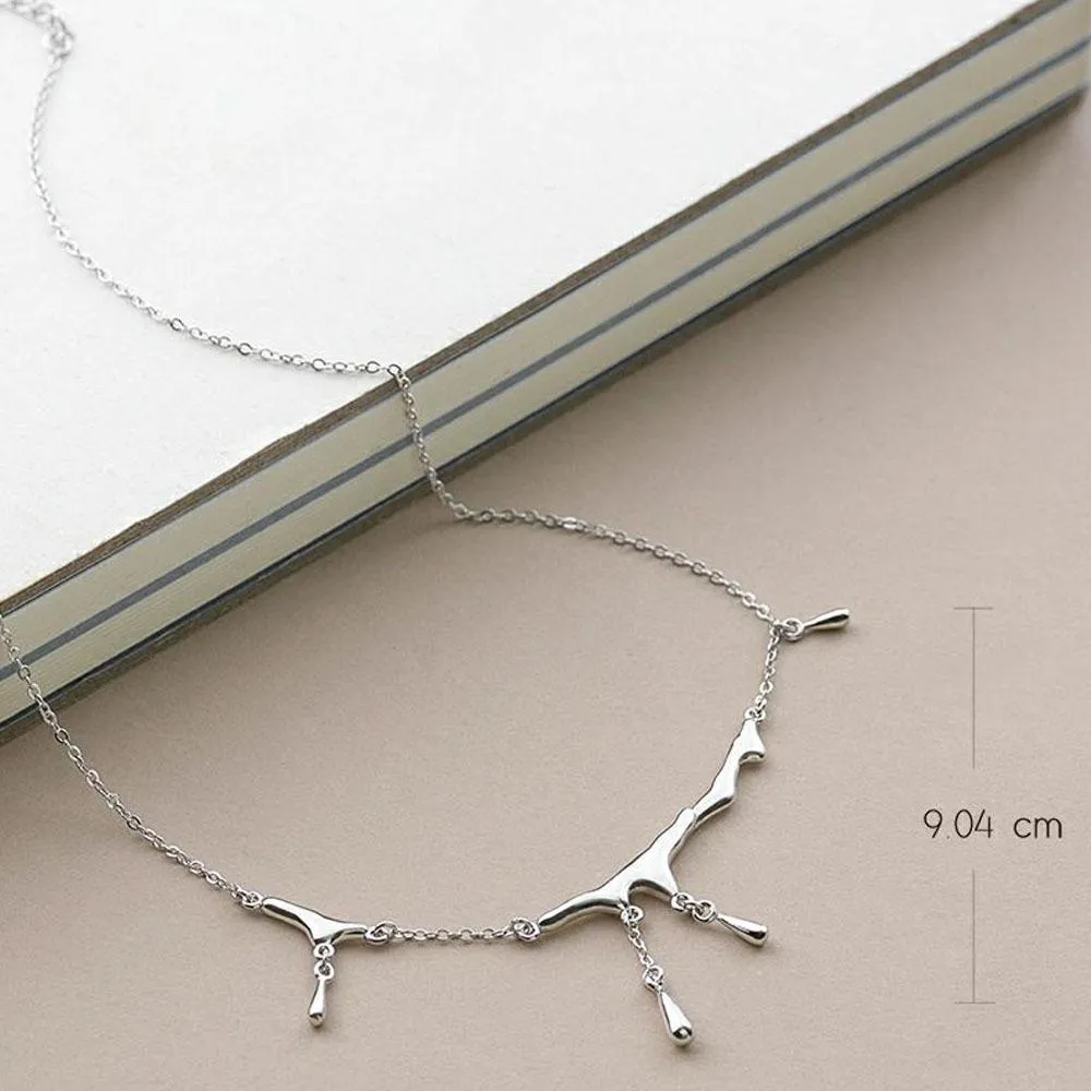 Falling Rain Choker Necklace for Women Simple Necklace Jewelry