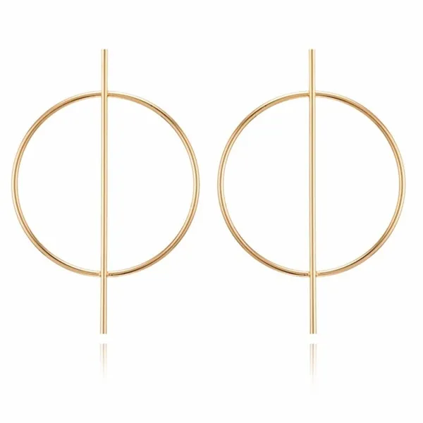 FNIO Fashion Vintage Earrings For Women Big Geometric Statement Gold Metal Drop Earrings 2020 Trendy Earings Jewelry Accessories