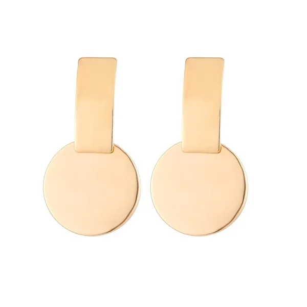 FNIO Fashion Vintage Earrings For Women Big Geometric Statement Gold Metal Drop Earrings 2020 Trendy Earings Jewelry Accessories