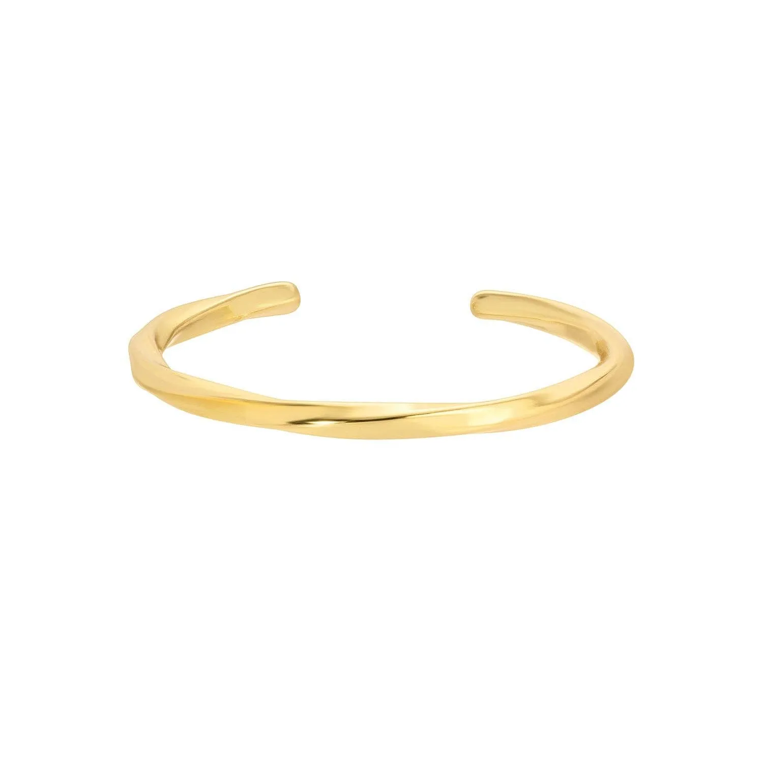 Gold Delicate Adjustable Twist Ring