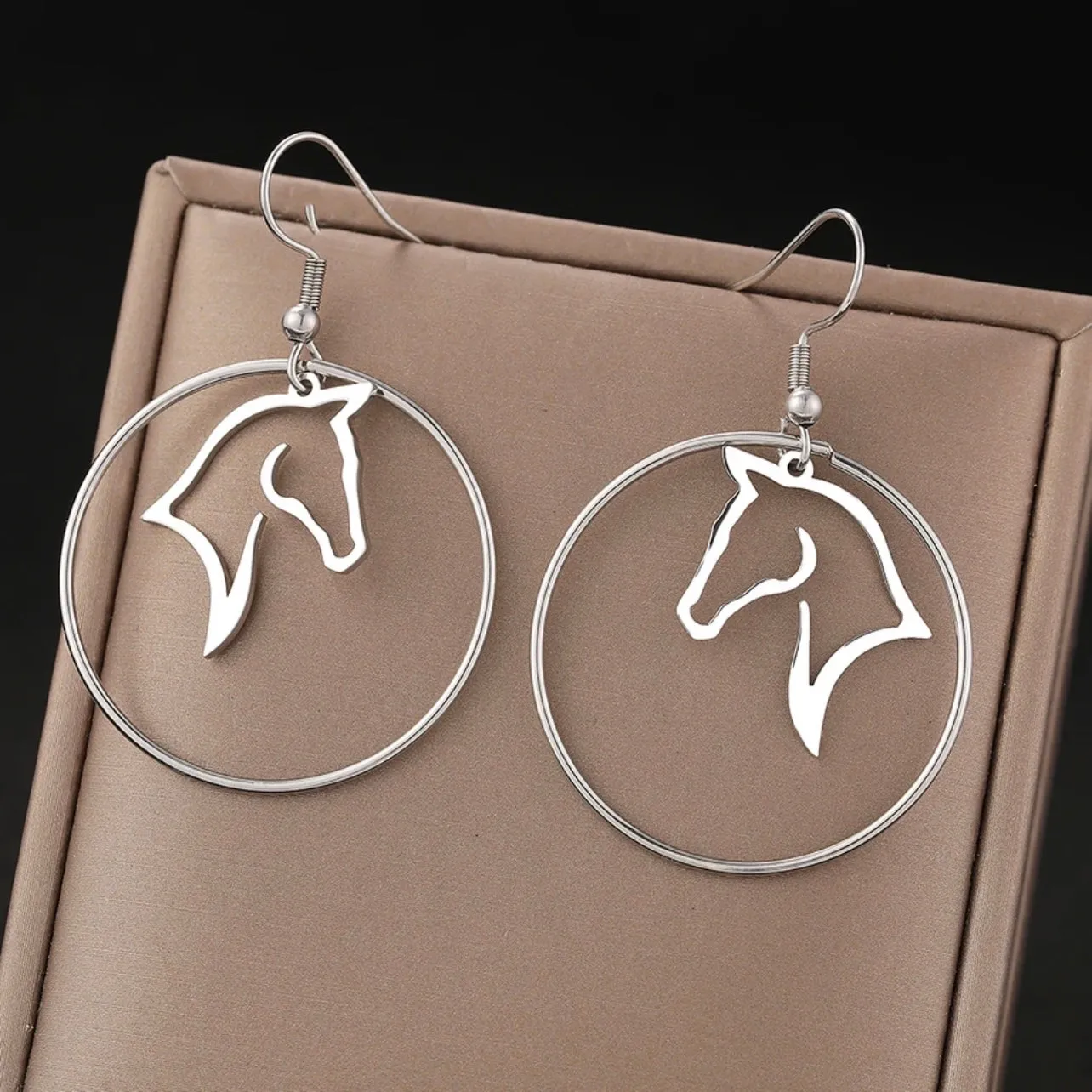 Horse Earrings - Delicate Horse Jewelry, Handmade Earrings, Delicate Jewelry, Horse Accessories