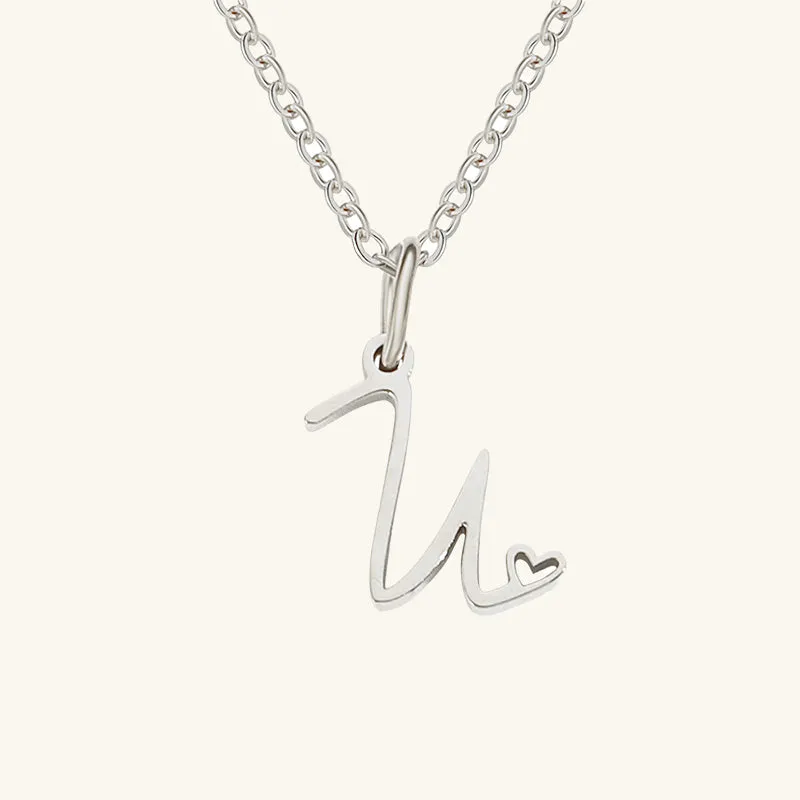 Initial Artistic Necklace