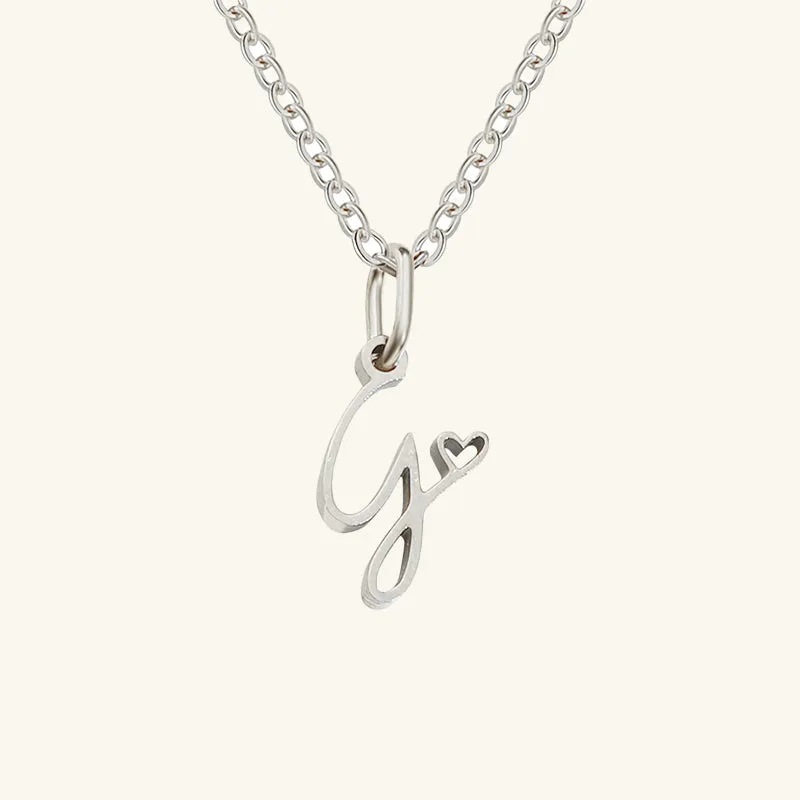 Initial Artistic Necklace