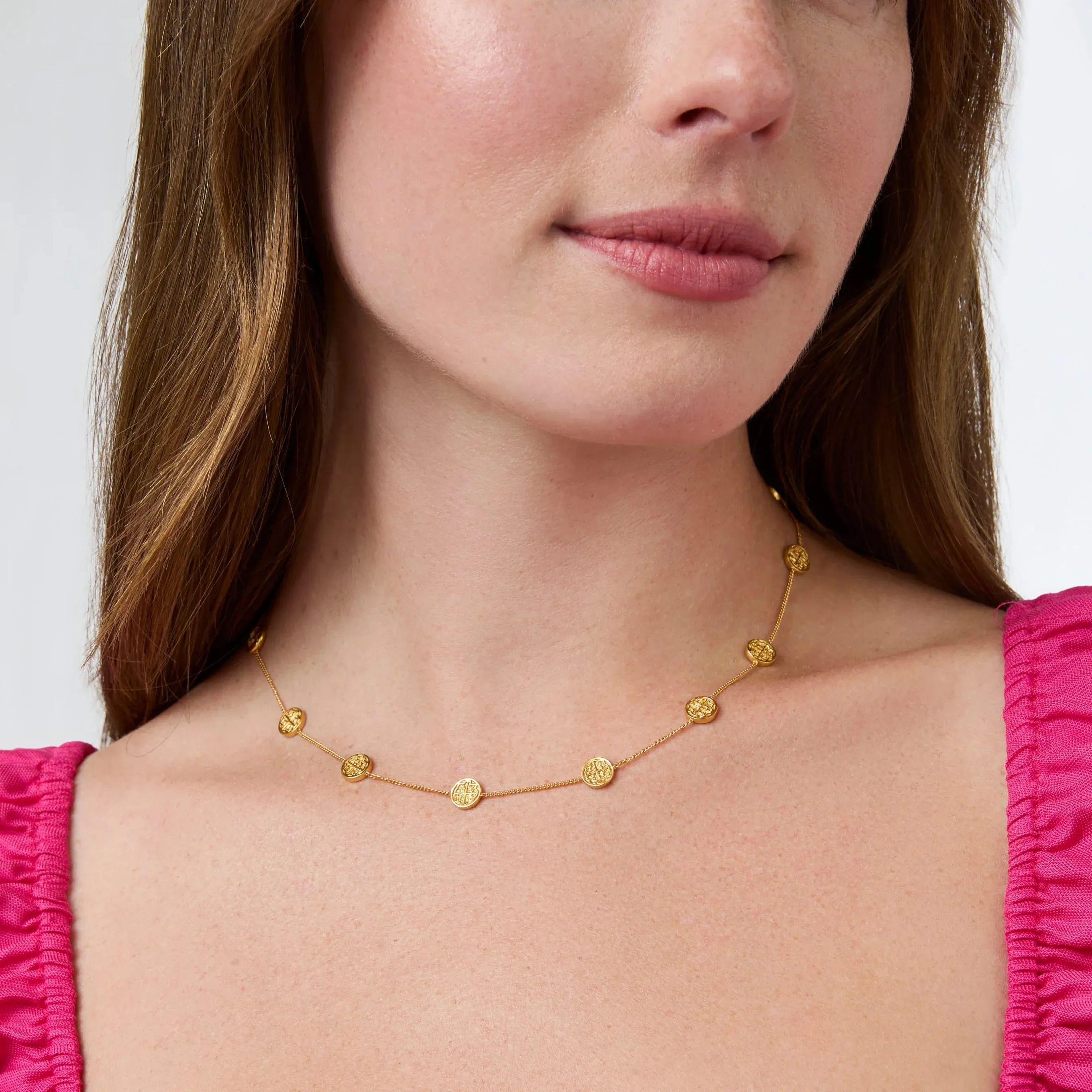 Julie Vos Valencia Delicate Station Necklace