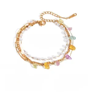 Just Lil Things Artificial Gold Bracelate jltb0530