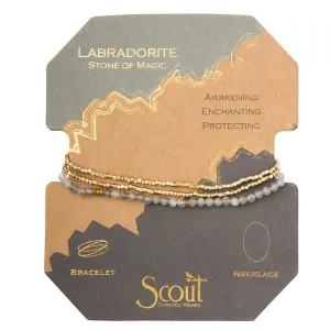 Labordorite Gold Delicate Wrap