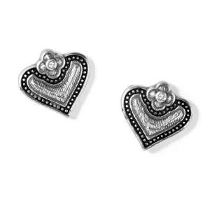 Luna Heart Mini Post Earrings