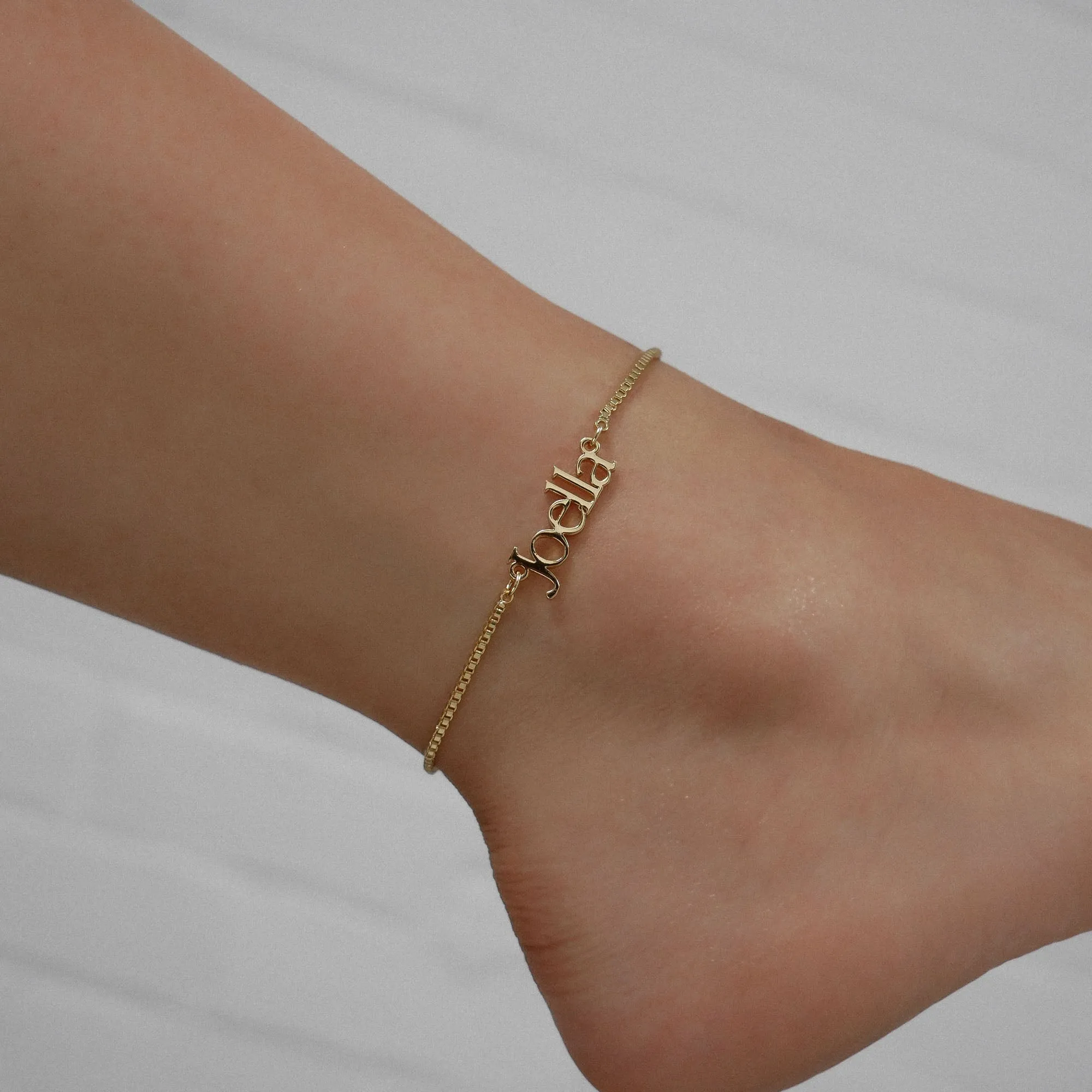 Monaco Custom Name Anklet