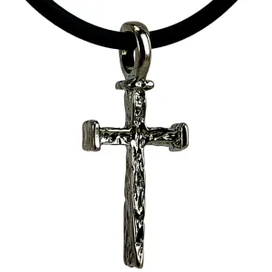 Nail Cross Gunmetal Necklace