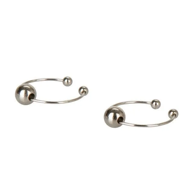 Nipple and Clitoral Non Piercing Body Jewelry Silver