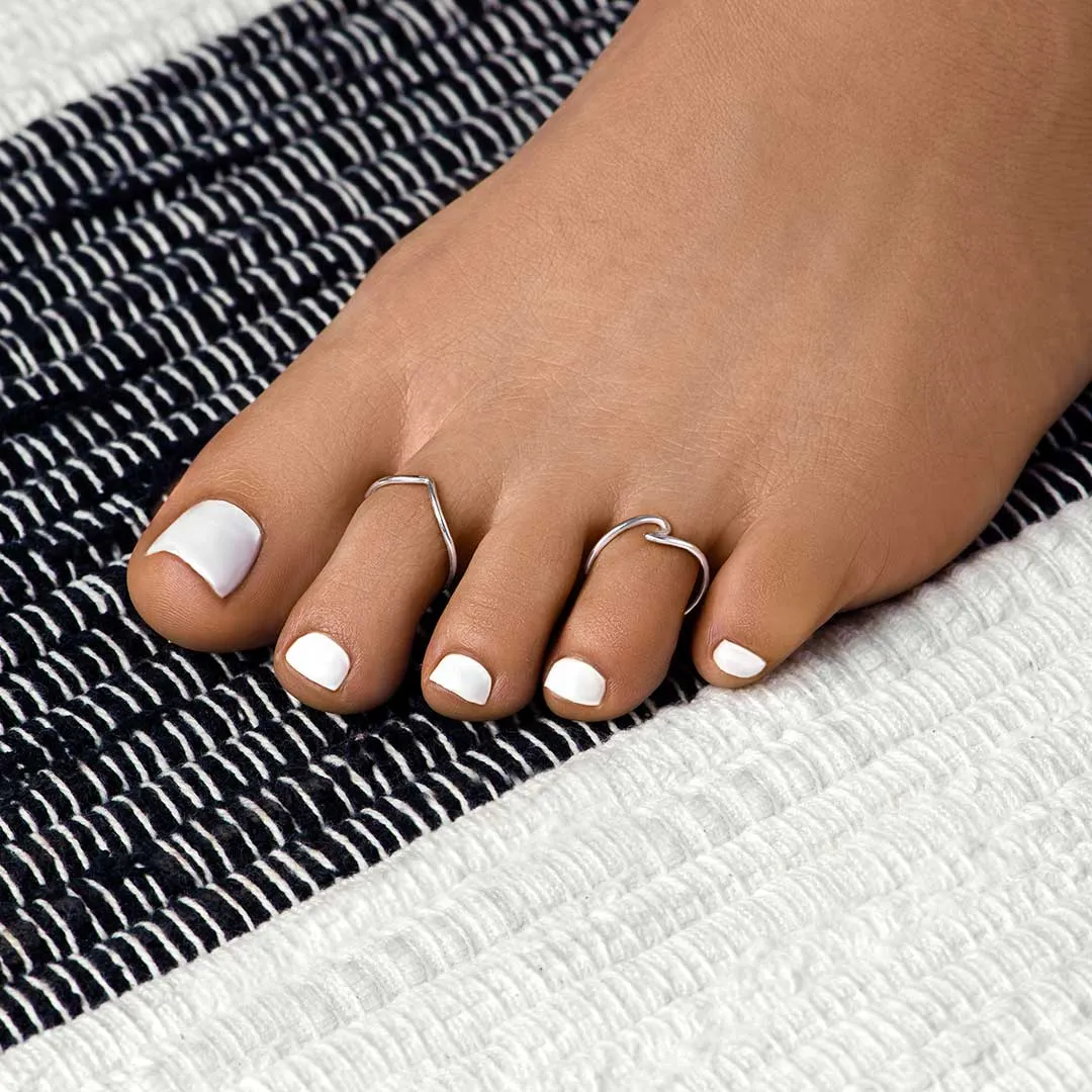 Peak Silver Toe Ring