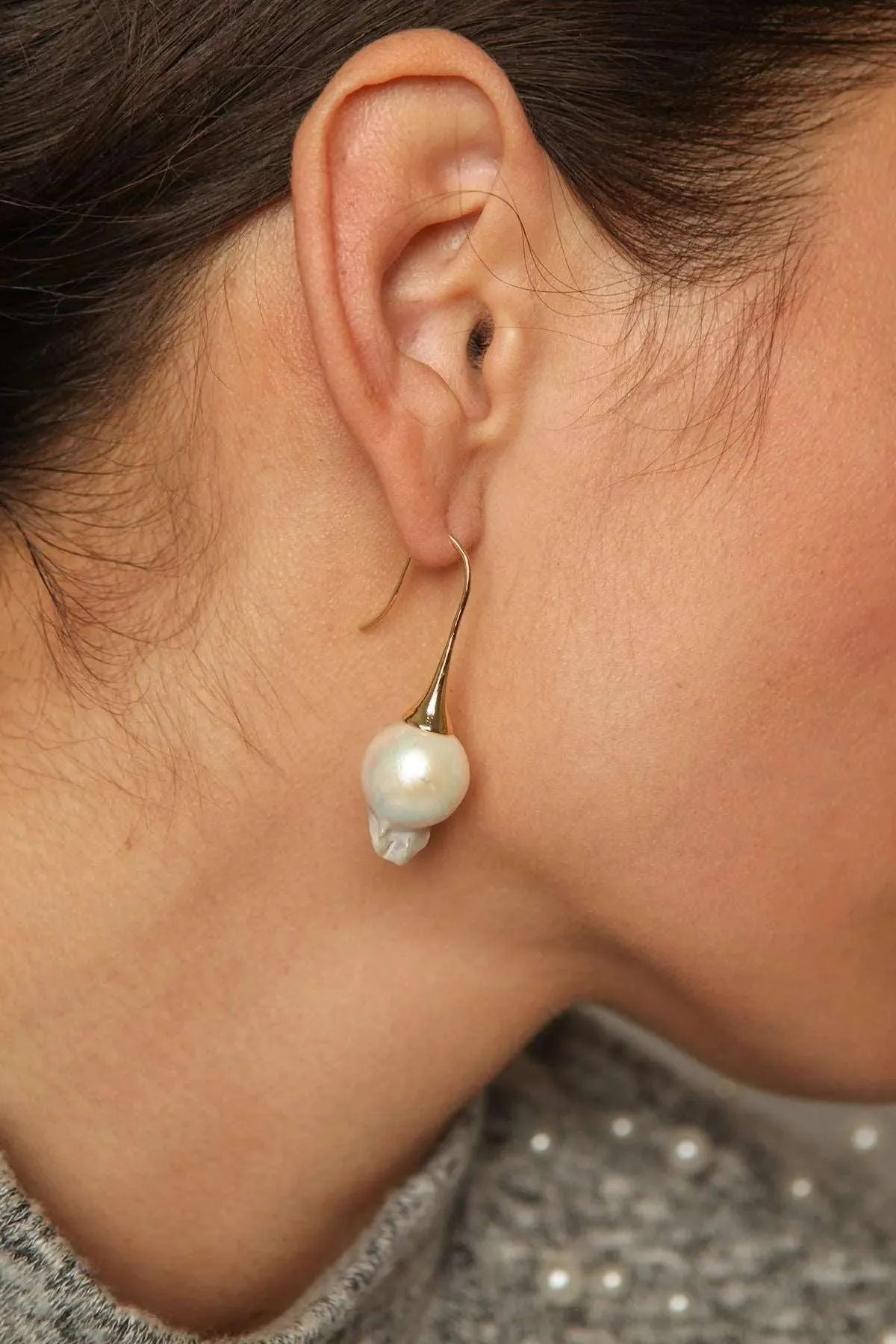 Pearl Baroque Drop Earrings