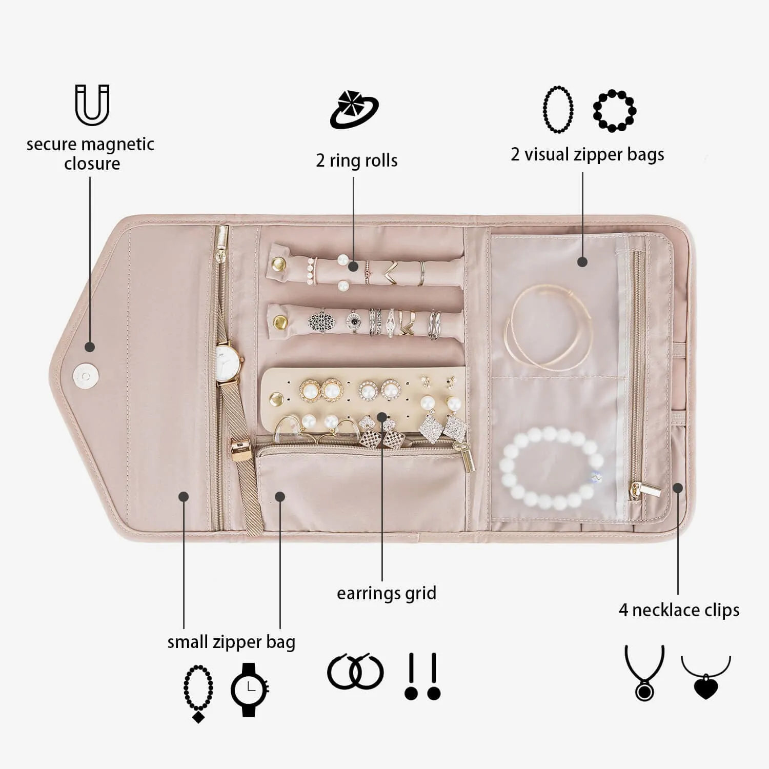 Peri Folding Jewelry Organizer