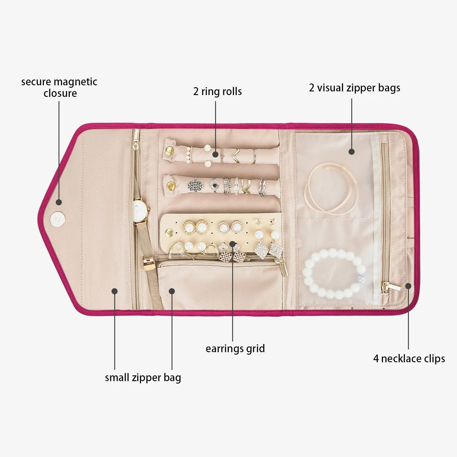 Peri Folding Jewelry Organizer