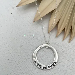 Personalized  Open Circle Necklace