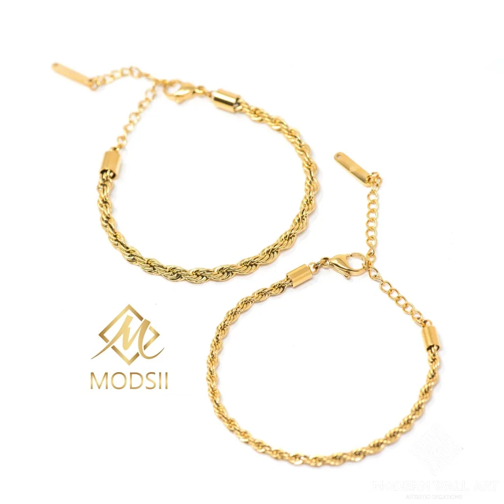 ROPE BRACELET 18K GOLD PLATED | WOMEN