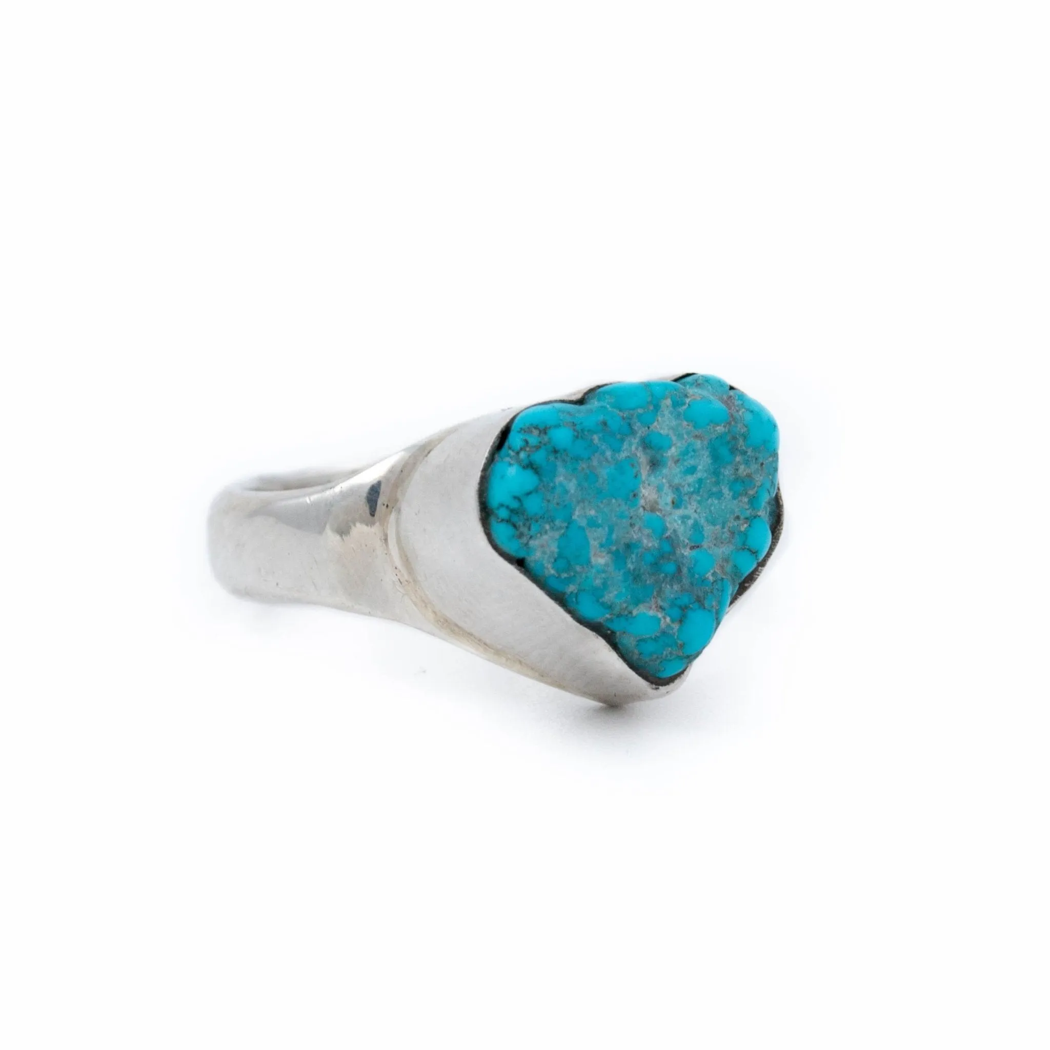 Rugged Turquoise Nugget Ring