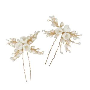 Sabelle Feminine Floral Hair Pins