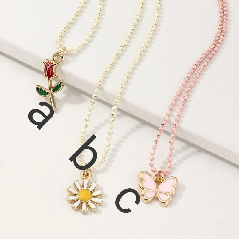 Shiny Golden Floral Pendants