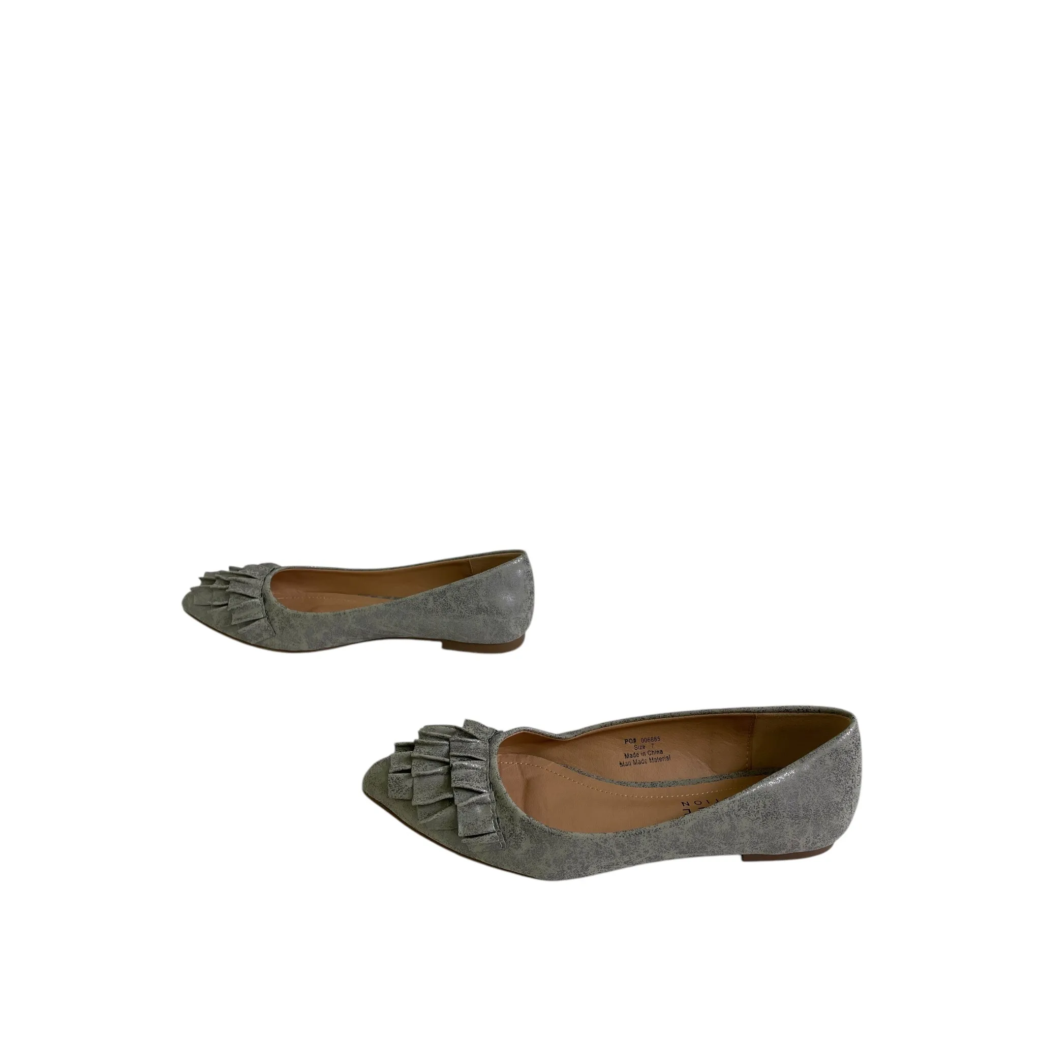 Shoes Flats By Journee In Silver, Size:7