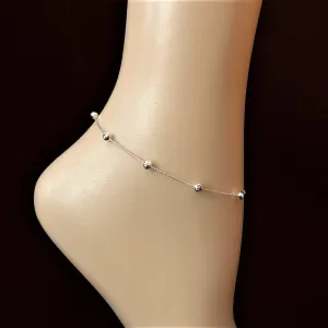 Sterling Silver Ball Chain Anklet