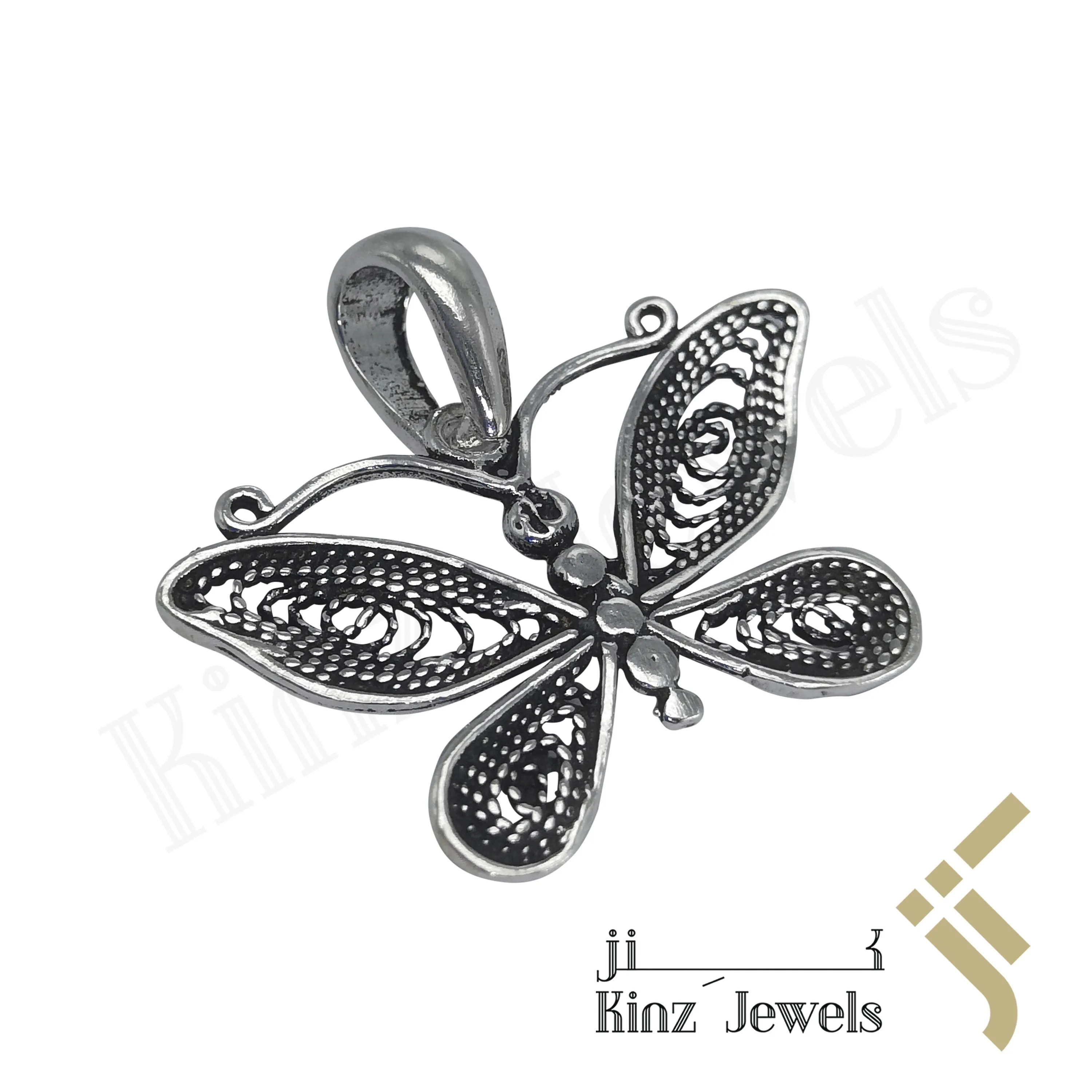 Sterling Silver Handcrafted Butterfly Pendant