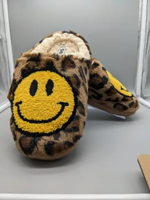 Surf 7 Leopard Emoji Slip-ons / House Shoes