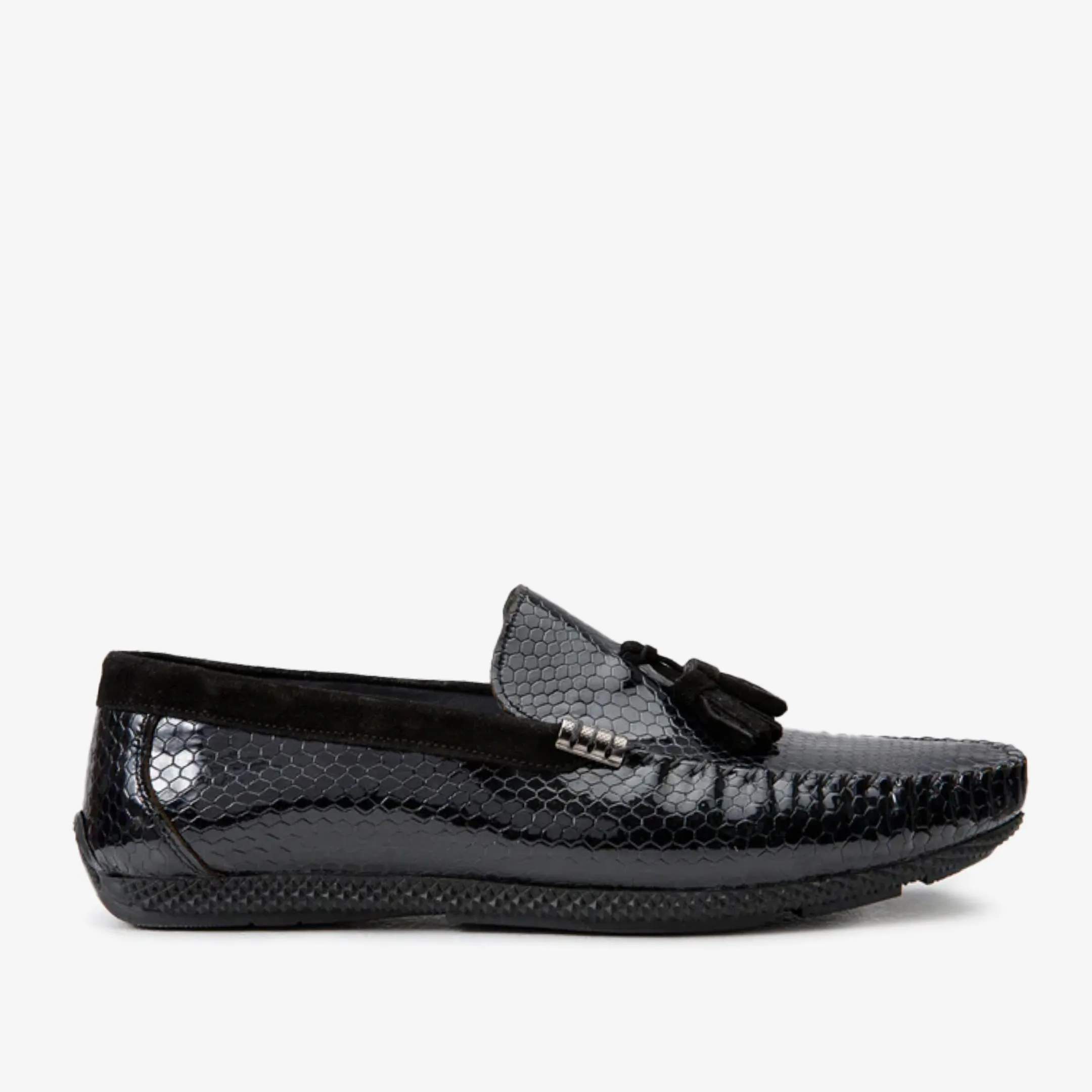 The Cordova Black Patent Leather Tassel Loafer Men Shoe