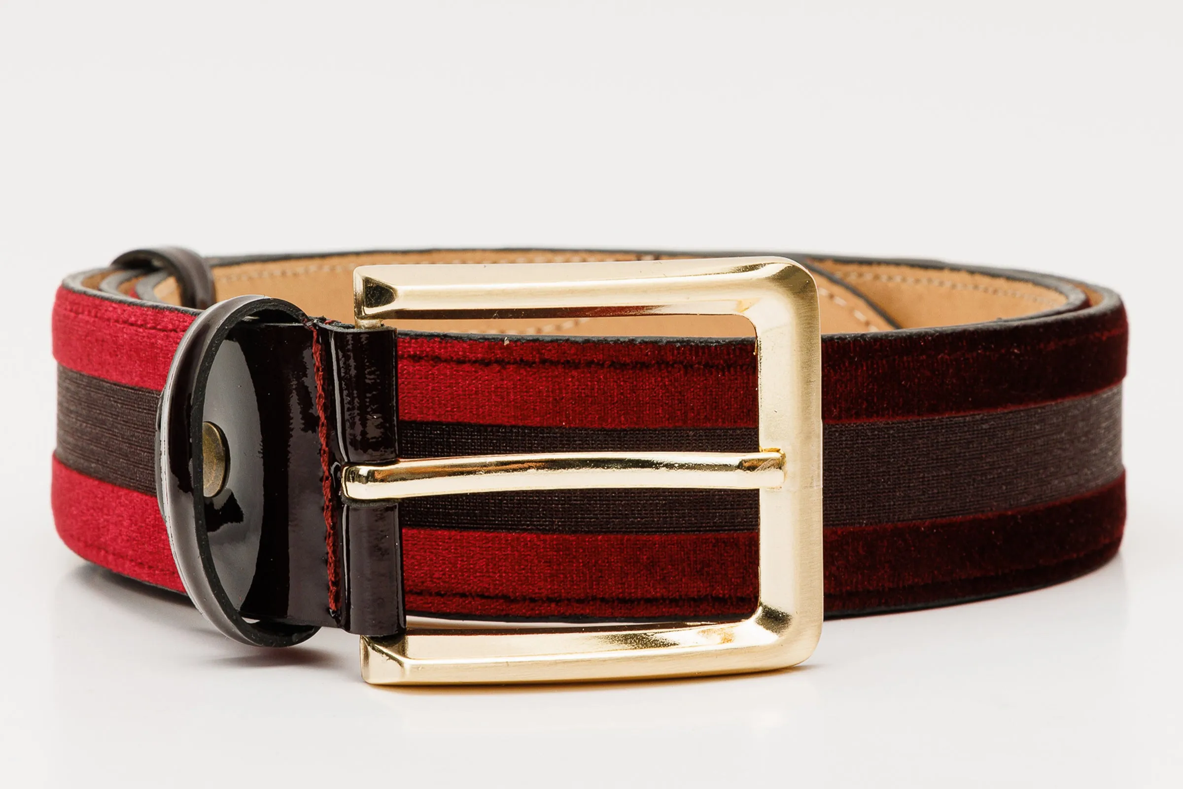 The Pontalto Burgundy Leather Belt