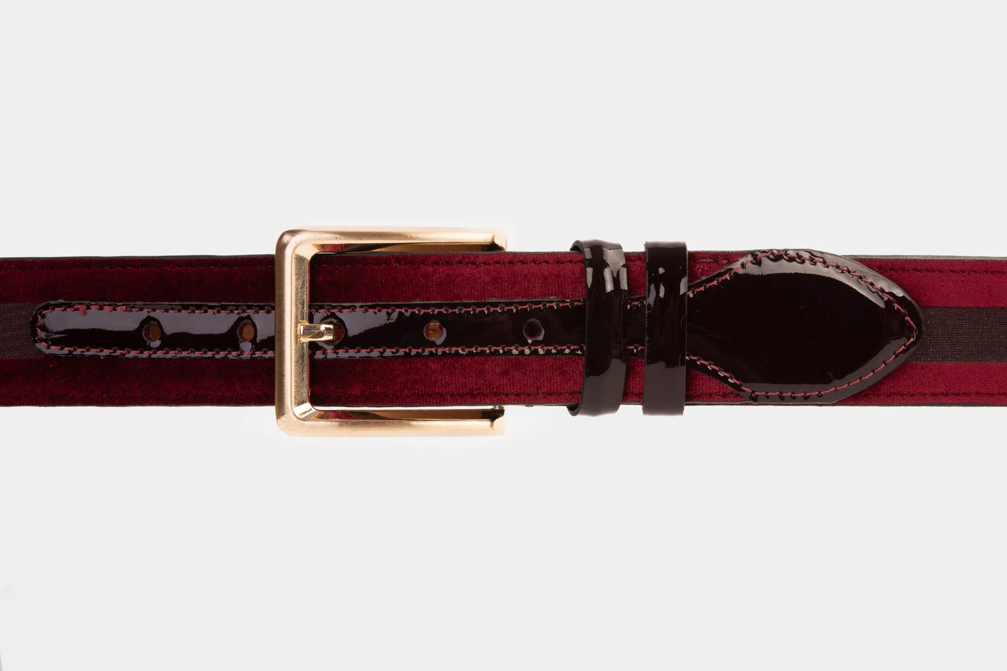 The Pontalto Burgundy Leather Belt