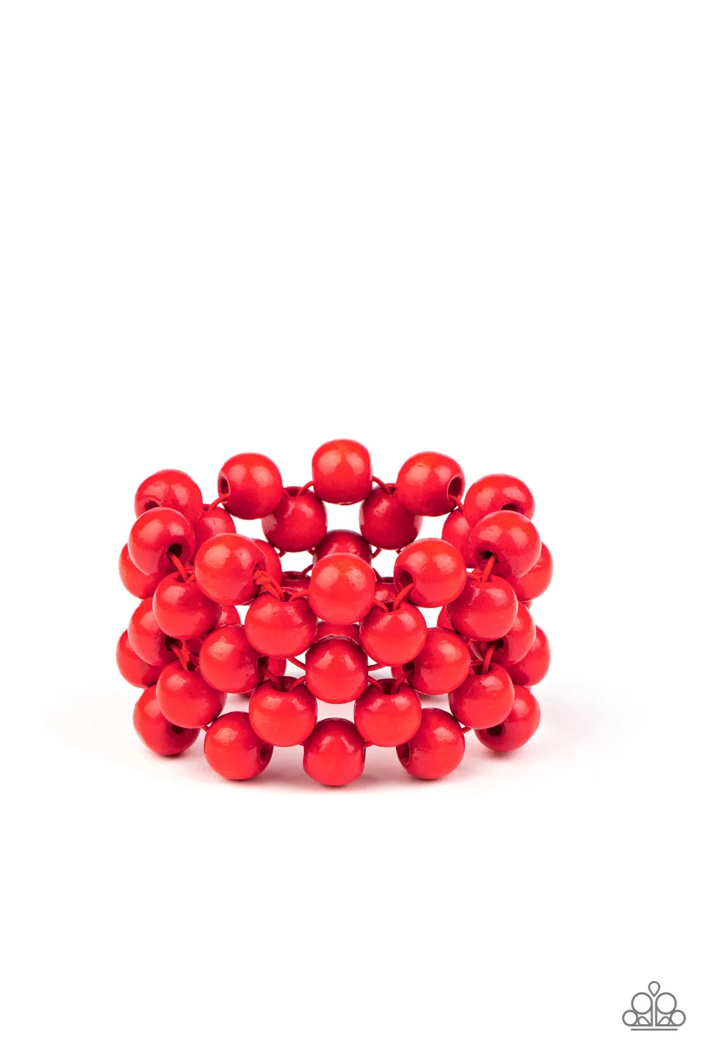 Tiki Tropicana - Red Paparazzi Bracelet