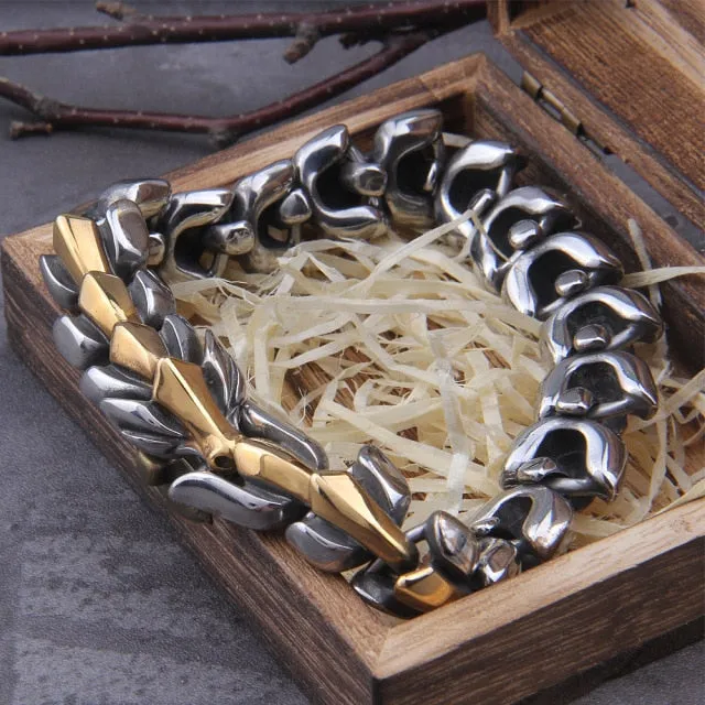 Viking Punk Bracelet in Silver